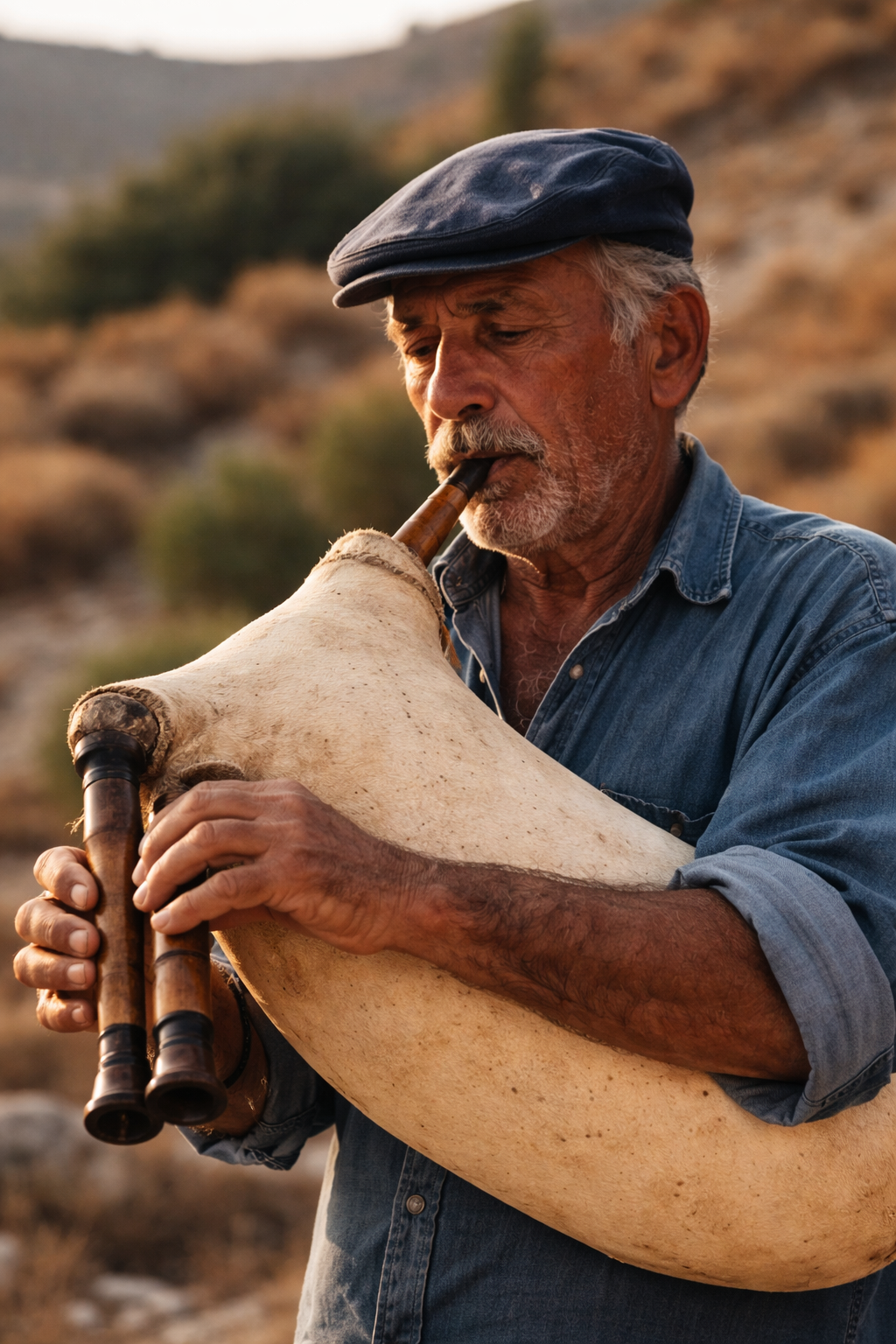 Μουσικός με τσαμπούνα
